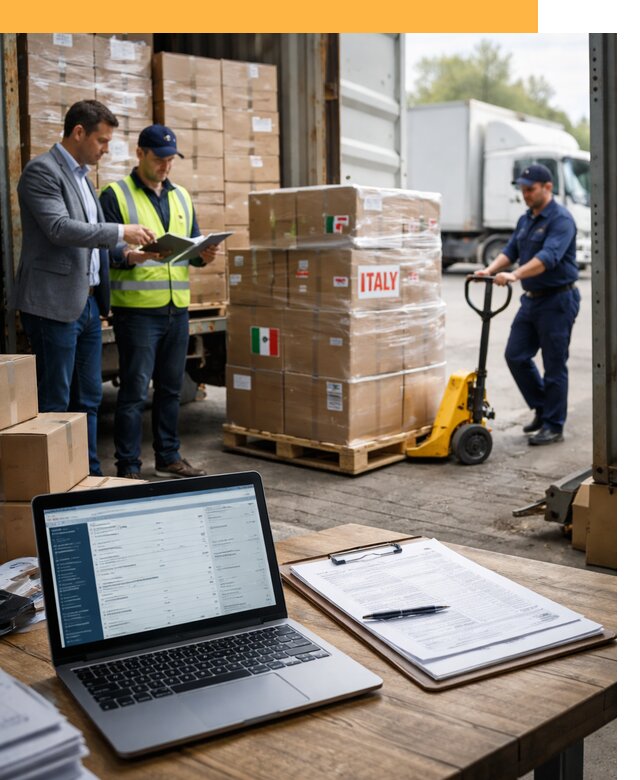 Доставка грузов из Италии: морские и авиаперевозки от 18320