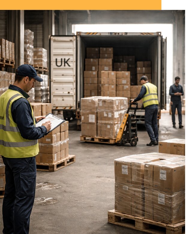 Доставка грузов из Великобритании с таможенным оформлением от 12723