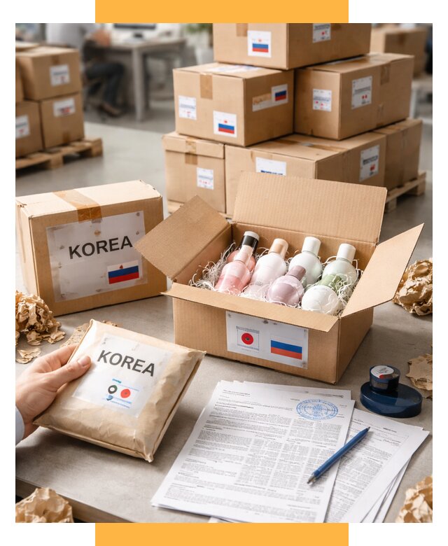 Доставка косметики из Кореи от 8651 р. под ключ | СетСервис-Люд
