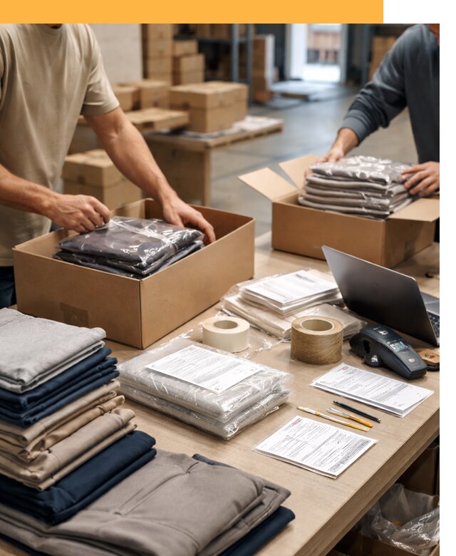 Перевозка одежды по миру от 7634 руб. с таможенным оформлением