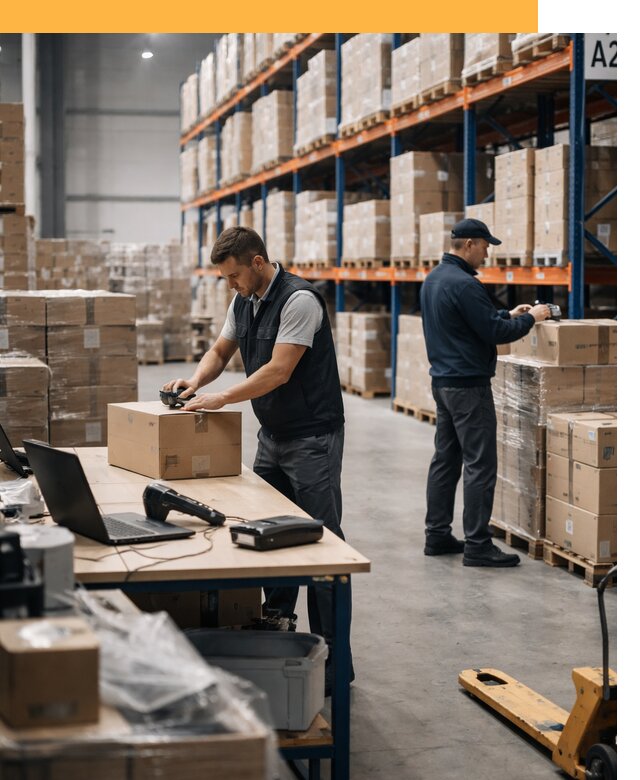 Склад консолидации в Европе: хранение, сортировка от 6616